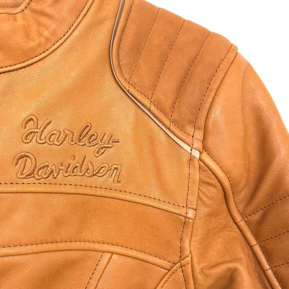 Harley-Davidson Women's Pursuit Triple Vent Leather Jacket -  97025-23VW - Picture 7 of 9